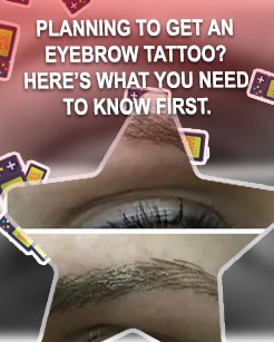 Eye brow feathering